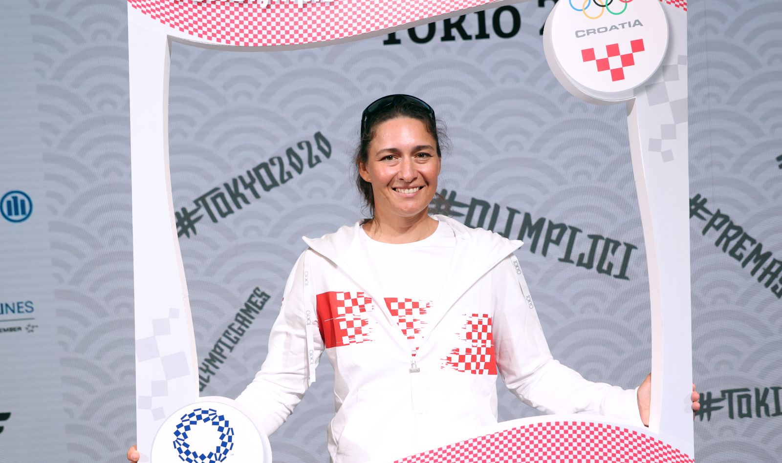 Zagreb, 12.07.2021 - Najveca skupina hrvatskih olimpijaca krenut ce u ponedjeljak put Tokija, a u zagrebackome hotelu Westin uprilicen je tradicionalni svecani ispracaj. Na slici hrvatska jedrilicarka Elena Vorobeva.
foto HINA/ Damir SENCAR/ ds