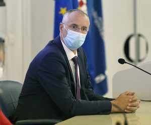 Split, 13.07.2021 .Odražana konstituirajuca sjednica gradskog vijeca. Na slici Ivica Puljak.    foto HINA/ Mario STRMOTIC/ ms