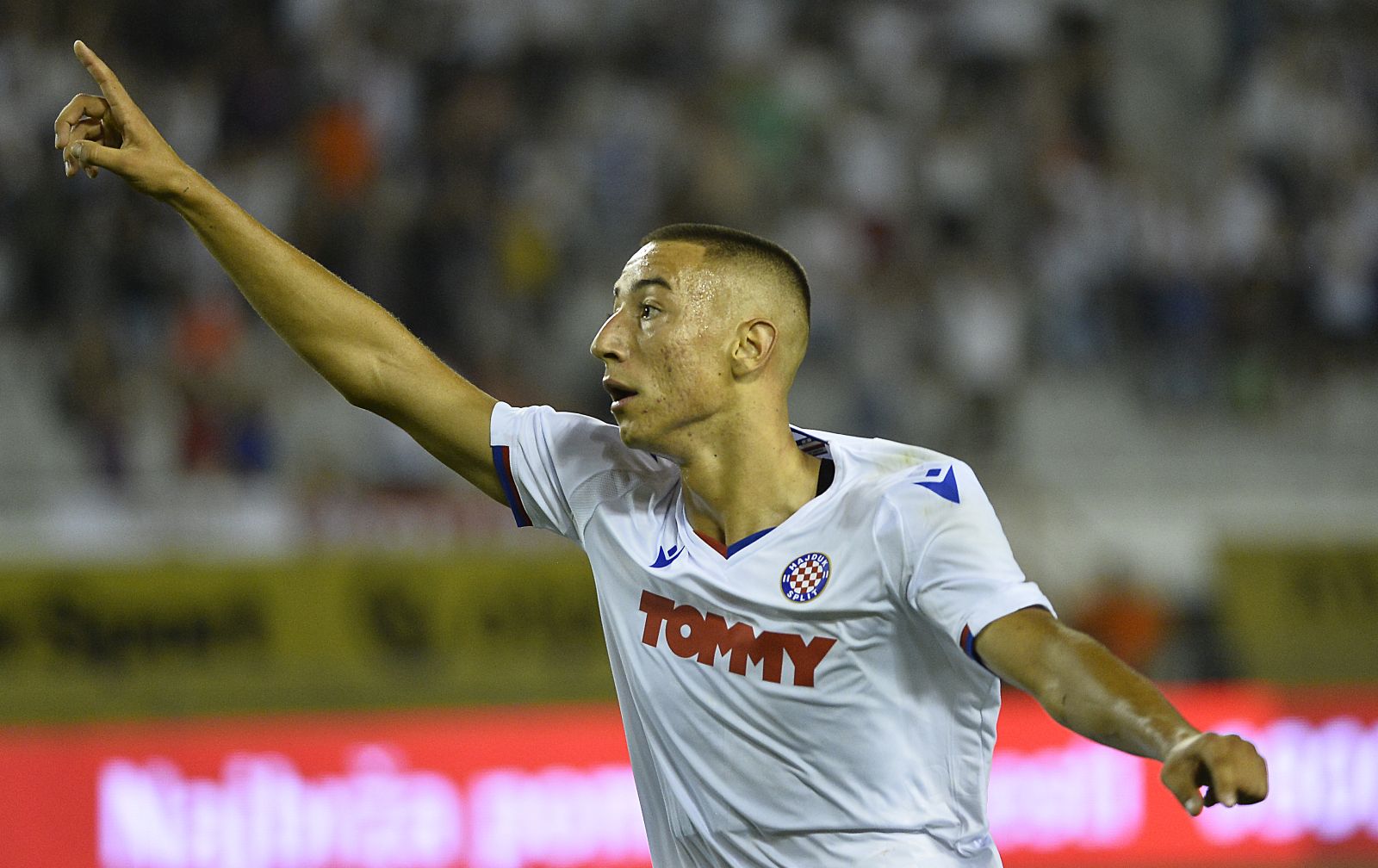 Split, 22.07.2021.  Prva utakmica 2. pretkola nogometne Konferencijske lige Hajduk - Tobol. Na slici Marin Ljubicic.  foto HINA/ Mario STRMOTIC/ ms