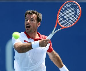 Tokio, 28.07.2021 - Cetvrtfinalni mec teniskog turnia Olimpijskih igara Tokio 2020, Marin Cilic, Ivan Dodig i Andy Murray, Joe Salisbury
foto HINA/ Damir SENCAR/ ds
