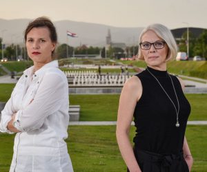 24.06.2021., Zagreb - Nora Krstulović, redateljica i urednica portala Teatar.hr i Maja Sviben, dramaturginja, autorice projekta Urban safari: Zagreb



 Photo Sasa ZinajaNFoto