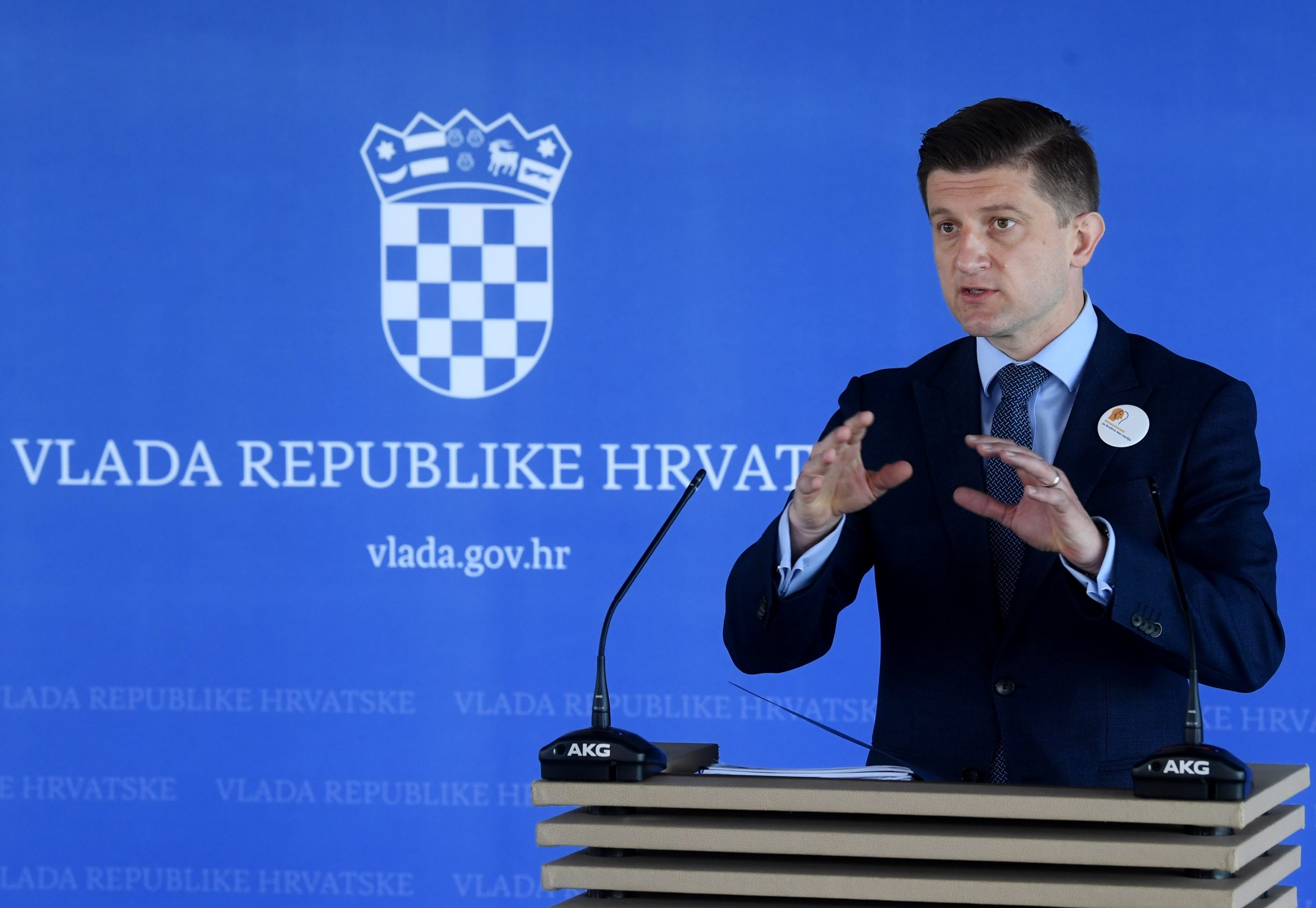 02.06.2021., Zagreb - Izjava ministra Zdravka Marica nakon sjednice vlade. 
Photo: Marko Lukunic/PIXSELL