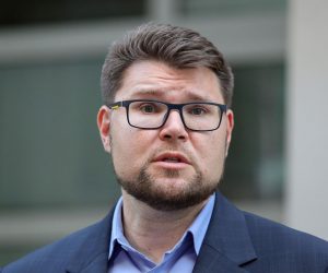 02.06.2021., Zagreb - Predsjednik SDP-a Pedja Grbin dao je izjavu medijima prije sjednice Predsjednistva stranke. Photo: Luka Stanzl/PIXSELL