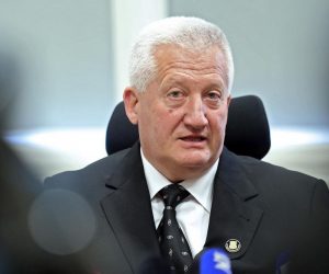 03.02.2018., Jurja Habdelica 2, Zagreb - General Pavao Miljavac ponovno je izabran za predsjednika Hrvatskog generalskog zbora (HGZ) na redovitoj izbornoj skupstini nakon cega je odrzao konferenciju za novinare. 
Photo: Sanjin Strukic/PIXSELL