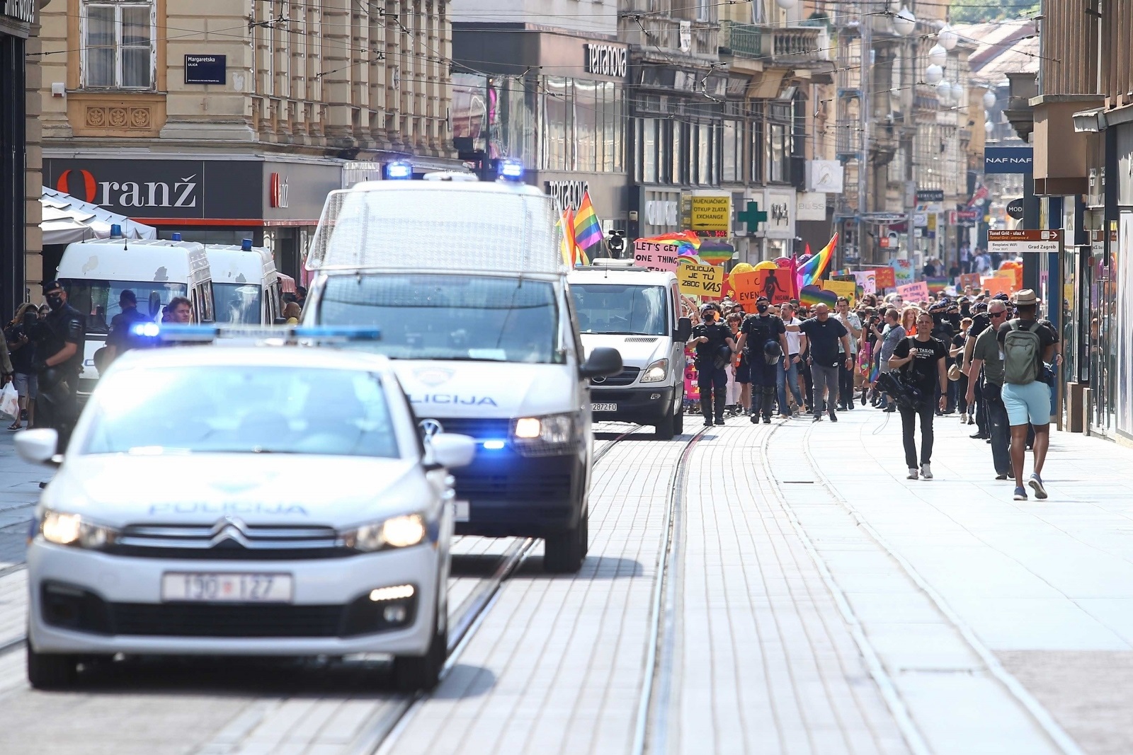 03.07.2021., Zagreb - 20. Povorka ponosa LGBTIQ osoba i obitelji Zagreb Pride 2021 pod sloganom "Prajd zauvijek". Photo: Matija Habljak/PIXSELL