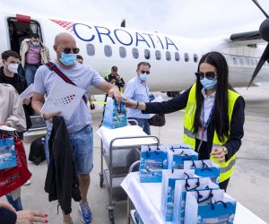 05.05.2021., Kastel Stafilic - Croatia Airlines obiljezio tridesetu obljetnicu prvog komercijalnog leta koji je 5. svibnja 1991. godine obavljen na liniji Zagreb-Split.
Photo: Miroslav Lelas/PIXSELL