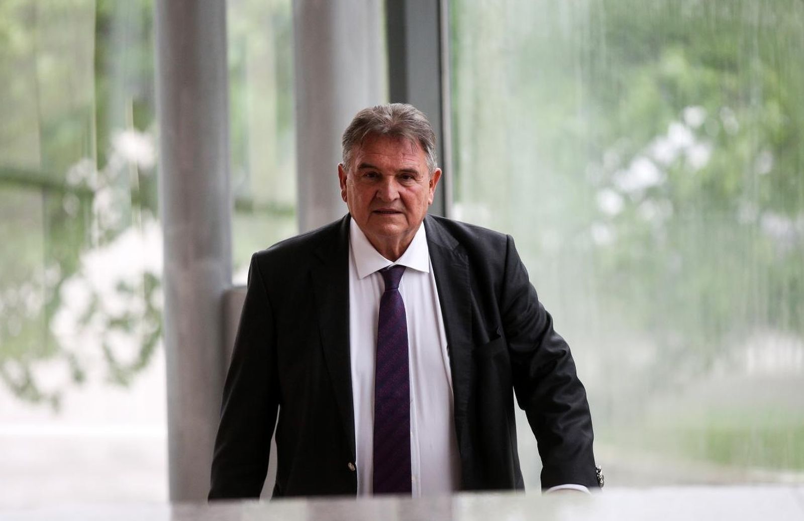 06.05.2021., Zagreb - Radmir Cacic dolazi na sastanak sastanak vladajuce vecine u Nacionalnu i sveucilisnu knjiznicu. Photo: Zeljko Hladika/PIXSELL