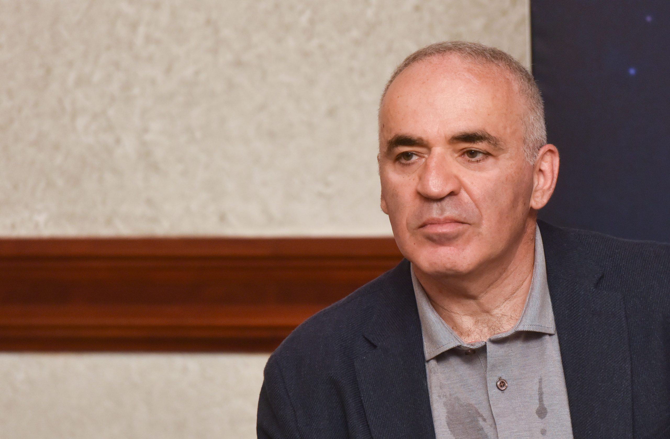 06.07.2021., Zagreb - U hotelu Westin odrzana je konferencija za medije uoci sahovskog turnira u Zagrebu. Garry Kasparov Photo: Davorin Visnjic/PIXSELL
