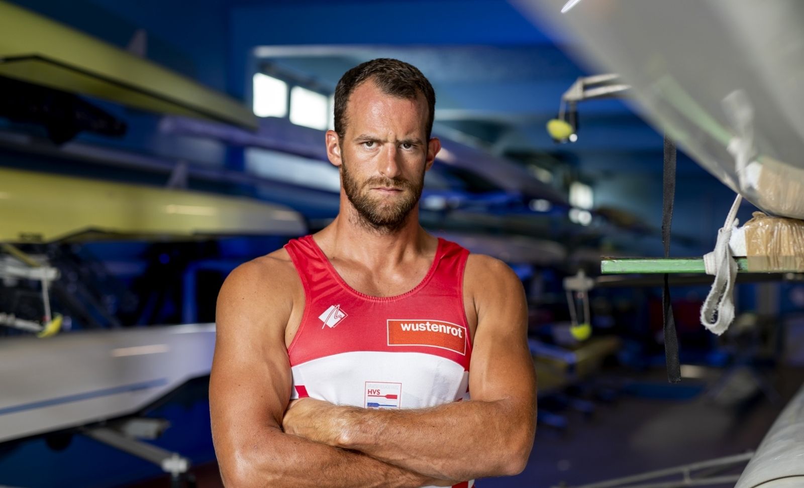 06.07.2021., Zagreb - Veslac Damir Martin na treningu uoci nastupa na Olimpijskim igrama u Tokiju. U Japanu lovi svoju trecu olimpijsku medalju u nizu.
Photo: Igor Kralj/PIXSELL