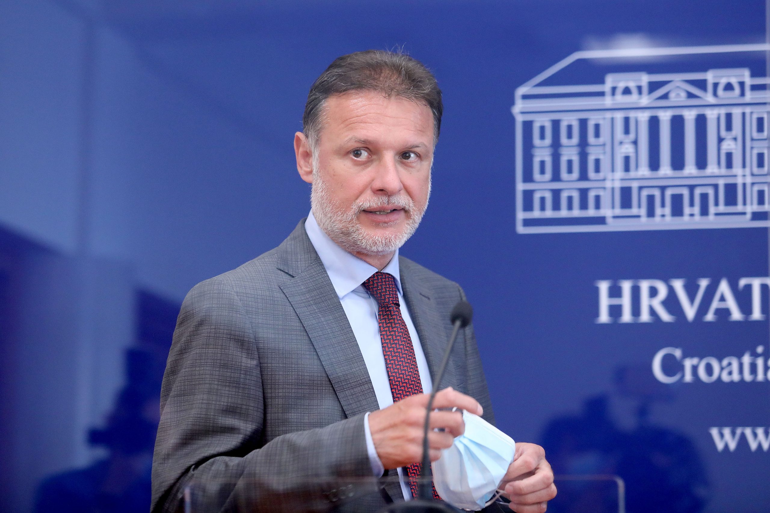 08.06.2021., Zagreb - U Saboru je odrzana 12. sjednica Predsjednistva Hrvatskoga sabora s predsjednicima klubova zastupnika. Nakon sjednice predsjednik Hrvatskoga sabora Gordan Jandrokovic odrzao je konferenciju za medije. 
Photo: Patrik Macek/PIXSELL