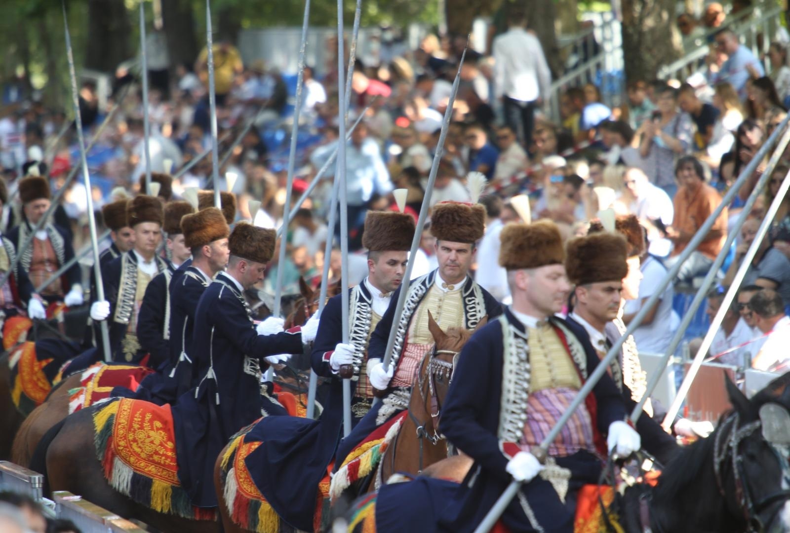 09.08.2020., Sinj – 305. Sinjska alka ove godine se odrzava pod posebnim mjerama zbog epitemije koronavirusa. Alkarski turnir odrzava se svake godine u prvoj trecini kolovoza od 1715. godine. Alkarska povorka. Photo: Ivo Cagalj/PIXSELL