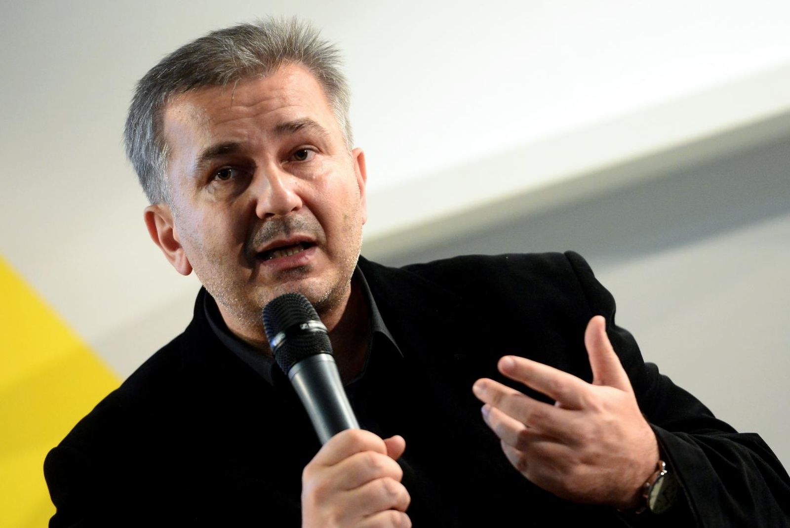 09.11.2017., Zagreb - Boris Raseta i Goran Bogdan na Zagrebackom velesajmu u sklopu Interlibera predstavili Rasetinu knjigu Staljinovi ubojice, Tito i Krleza. 
Photo: Marko Prpic/PIXSELL