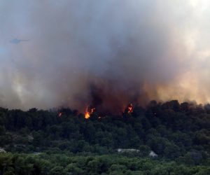 10.07.2021., Ciovo - Oko podneva na otoku Ciovu izbio je veliki pozar. Photo: Ivo Cagalj/PIXSELL