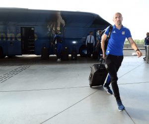 12.07.20201. Zagreb - GNK Dinamo odlazi na uzvratnu utakmicu UEFA Lige prvaka protiv Valura. Damir Krznar 
Photo: Marko Lukunic/PIXSELL