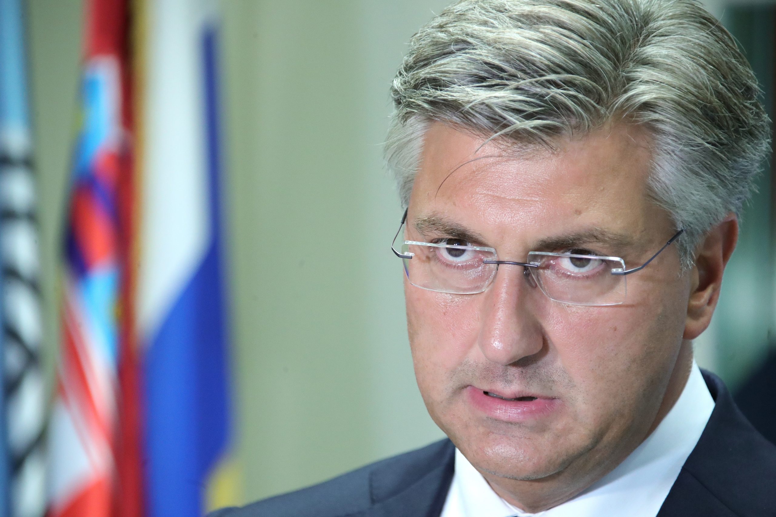 12.07.2021., Zagreb - Predsjednik Vlade RH i predsjednik HDZ-a Andrej Plenkovic dao je izjavu medjima nakon zajednicke sjednice Predsjednistva i Nacionalnog vijeca HDZ-a. Photo: Sanjin Strukic/PIXSELL