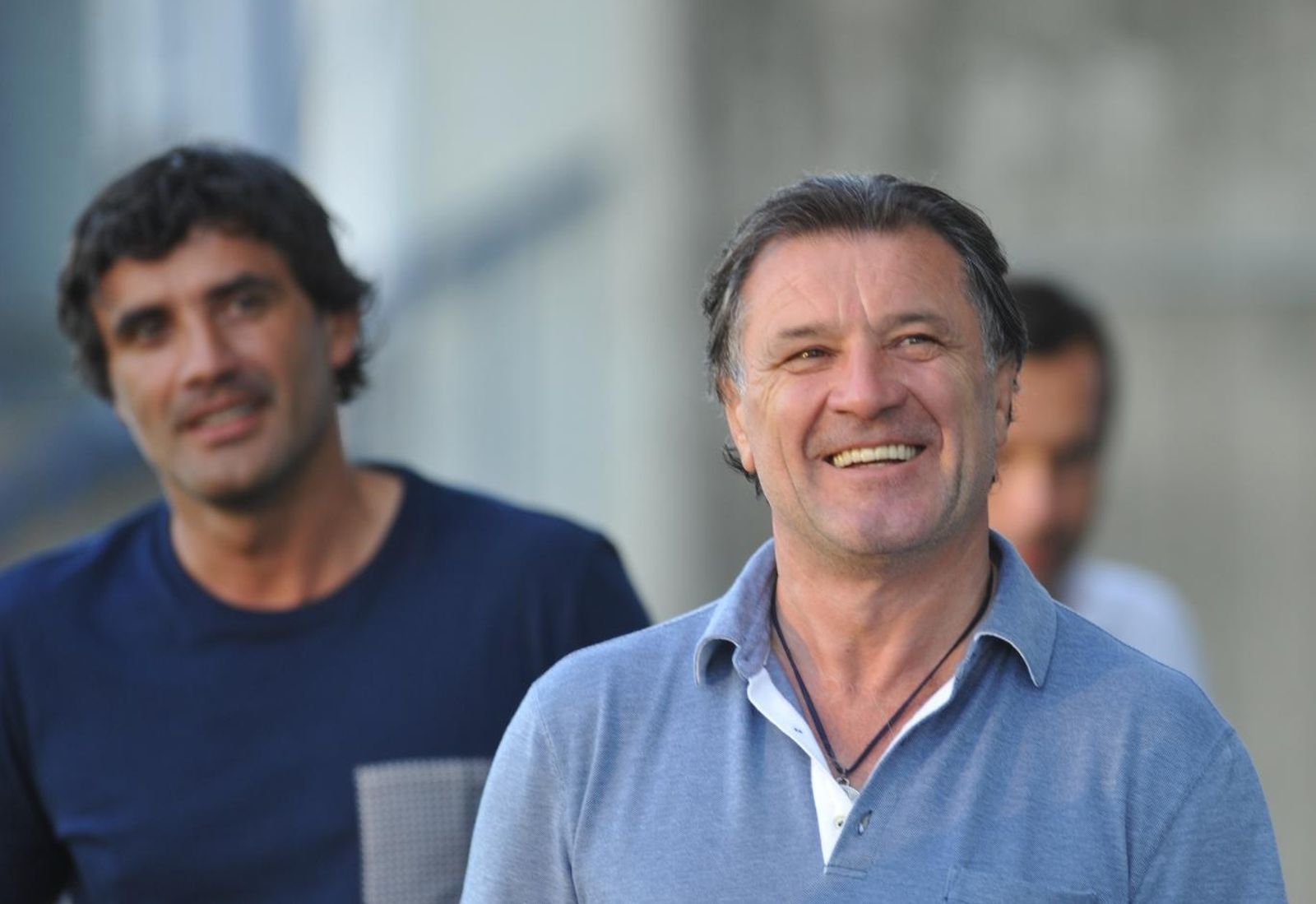 21.08.2012., Zagreb - Stadion Maksimir, igraliste Hitrec Kacijan, nogometasi GNK Dinama odradili su posljedni trening uoci sutrasnje utakmice Play-off Lige prvaka protiv NK Maribora. Zdravko Mamic, Zoran Mamic.
Photo: Marko Lukunic/PIXSELL