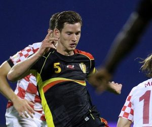 11.10.2013., stadion Maksimir, Zagreb - Kvalifikacijska nogometna utakmica za Svjetsko prvenstvo 2014. u Brazilu, skupina A, Hrvatska - Belgija. Jan Vertonghen. 
Photo: Goran Stanzl/PIXSELL