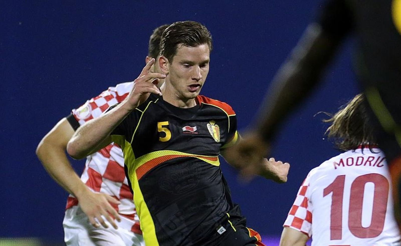 11.10.2013., stadion Maksimir, Zagreb - Kvalifikacijska nogometna utakmica za Svjetsko prvenstvo 2014. u Brazilu, skupina A, Hrvatska - Belgija. Jan Vertonghen. 
Photo: Goran Stanzl/PIXSELL