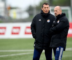 12.07.2021., Reykjavik, Island - Nogometasi Dinama odradili su posljednji trenig uoci sutrasnje uzvratne utakmice 1. pretkola UEFA Lige prvaka protiv domacina Valura. Trener Dinama Damir KRznar Photo: Marko Lukunic/PIXSELL