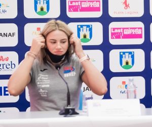 14.06.2021., Split - Konferencija za medije Barbare Matic i Karle Prodan u Splitu. Uz Barbaru Matic i Karlu Prodan, prisutni su trener Vladimir Preradovic i predstavnici Hrvatskog judo saveza.
Karla Prodan, Barbara Matic
Photo: Milan Sabic/PIXSELL