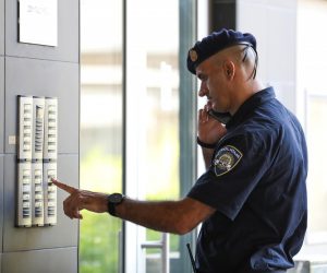 14.07.2021., Zagreb - Policija dovodi bivseg ravnatelja Gradskih groblja Zagreb Patrika Segotu na pretres njegova stana u Slovensku ulicu 22. Photo: Emica Elvedji/PIXSELL