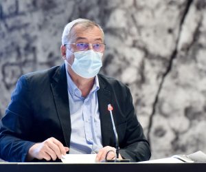 18.6.2021.,Zagreb -U NSK je odrzana redovna konferencija za medije nacionalnog stozera civilne zastite.
Photo: Davorin Visnjic/PIXSELL