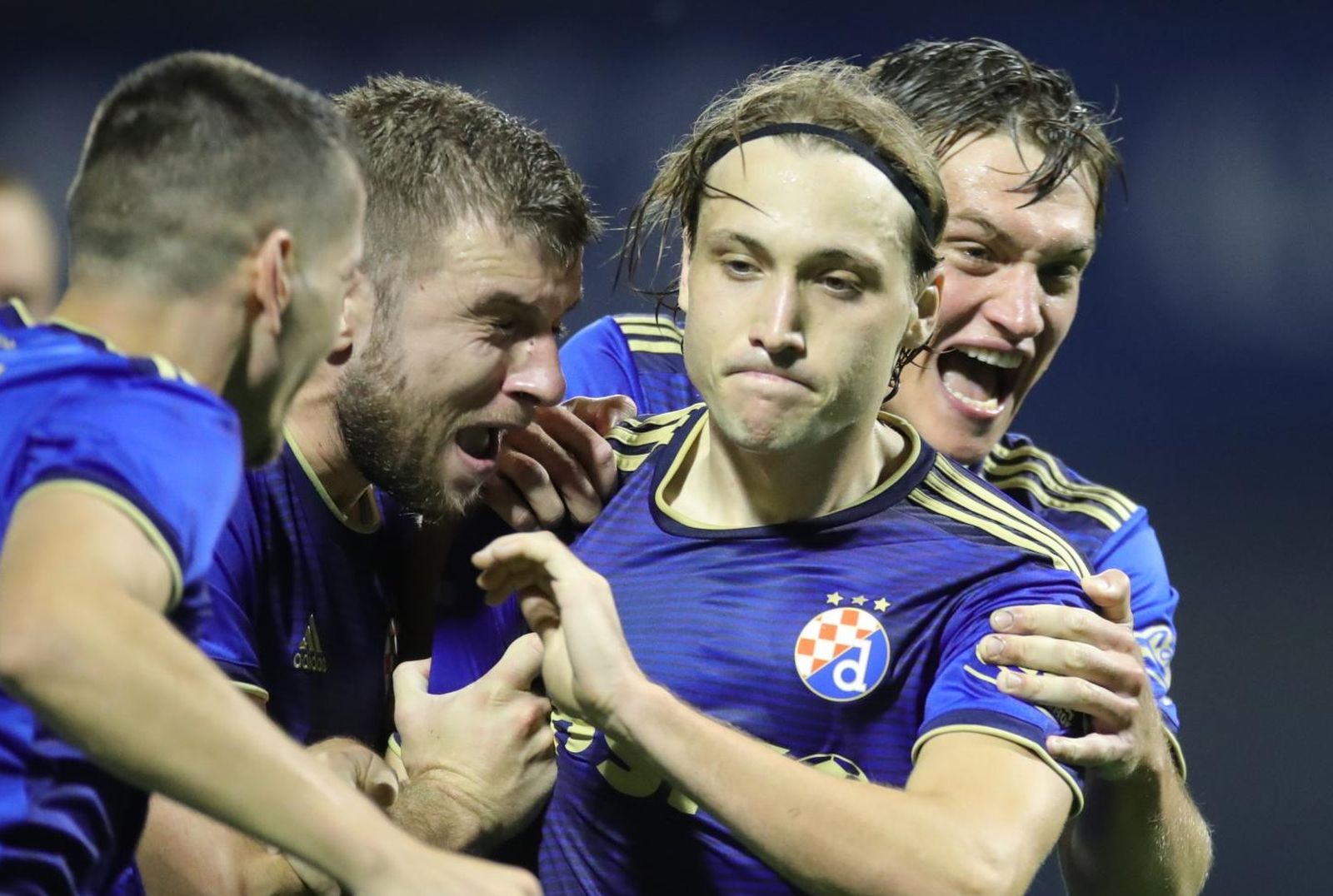 20.07.2021., stadion Maksimir, Zagreb - Prva utakmica 2. pretkola UEFA Lige prvaka, GNK Dinamo - Omonoia. Stefan Ristovski, Lovro Majer, Rasmus Lauritsen Photo: Sanjin Strukic/PIXSELL