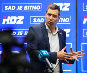 21.05.2021, Zagreb - Predsjednik GO HDZ-a, Mislav Herman odrzao je konferenciju za medije.
Photo: Jurica Galoic/PIXSELL