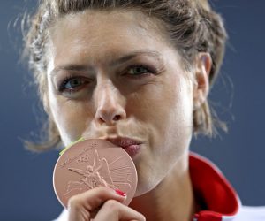 20.08.2016., Rio de Janeiro - Olimpijske igre Rio 2016. Cremonija dodjele medalja u disciplini skok u vis, zene. Zlatnu medalju i svoju prvu olimpijsku s 37 godina osvojila je Spanjolka Ruth Beitía, srebro je pripalo Bugarki Mireli Demirovoj, a bronca Blanki Vlasic iz Hrvatske
Photo: Igor Kralj/PIXSELL