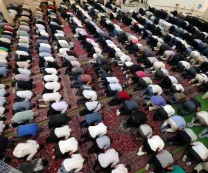 21.08.2018., Zagreb - Obiljezavanje islamskog blagdana Kurban bajrama u zagrebackoj dzamiji u kojoj je obred predvodio kurra afiz Aziz ef. Alili.
Photo: Sanjin Strukic/PIXSELL