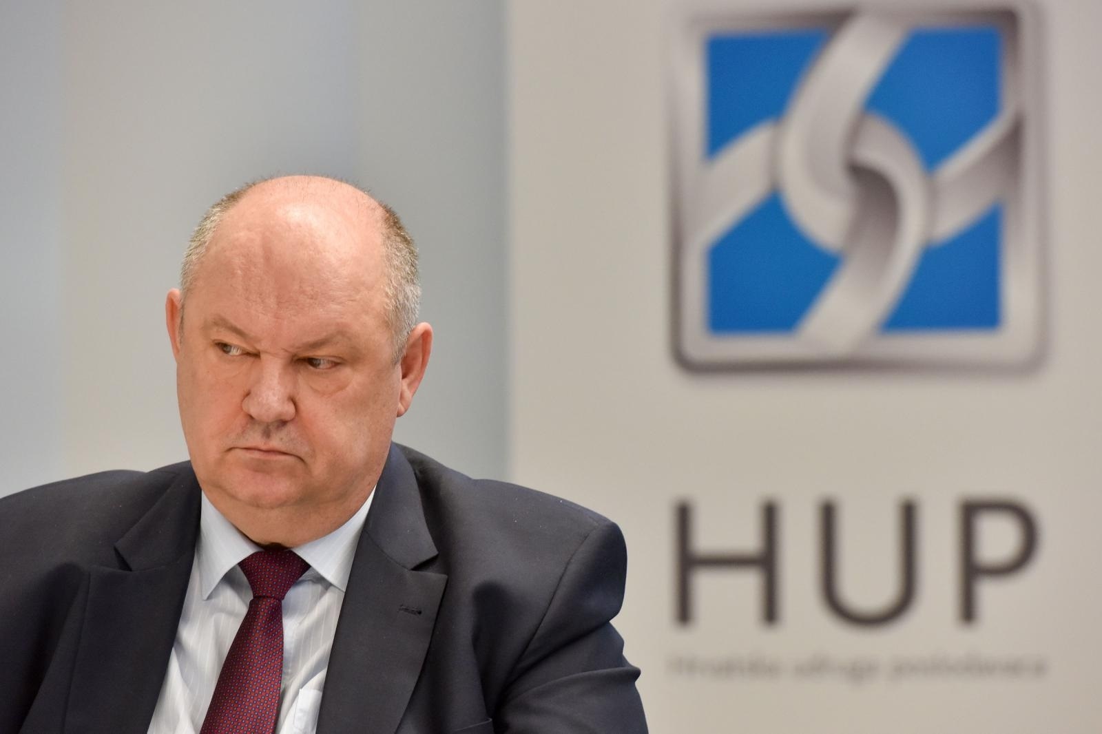 i23.02.2021.,Zagreb - Hrvatska udruga poslodavaca je na konferenciji za medije predstavila rezultate istrazivanja koje je provela medju poduzetnicima o investicijskom potencijalu sredstava iz fondova Europske unije. Damir Zoric Photo: Davorin Visnjic/PIXSELL
