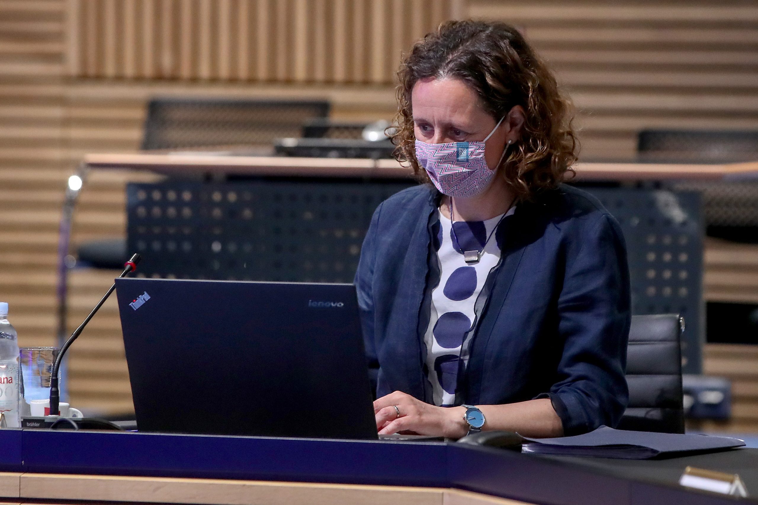 23.06.2021., Hrvatska, Zagreb - Redovna sjednica Vlade odrzana je u Nacionalnoj i sveucilisnoj knjiznici. Nina Obuljen Korzinek.
Photo: Igor Kralj/PIXSELL