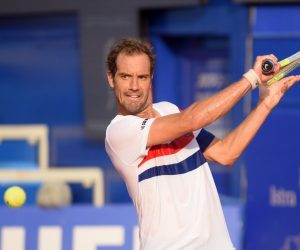 24.07.2021., Umag - Polufinale ATP turnira u Umagu. U prvom je mecu s  2:1 u setovima, slavio francuski igrac Richard Gasquet protiv Nijemca Daniela Altmaeira. 
Photo: Sasa Miljevic/PIXSELL