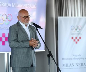 28.06.2021., Zagreb - Svecana dodjela Nagrade Milan Neralic 2021. koju Hrvatski olimpijski odbor svake godine dodjeljuje zasluznicima sporta na lokalnoj razini. Zlatko Matesa
Photo: Marko Lukunic/PIXSELL