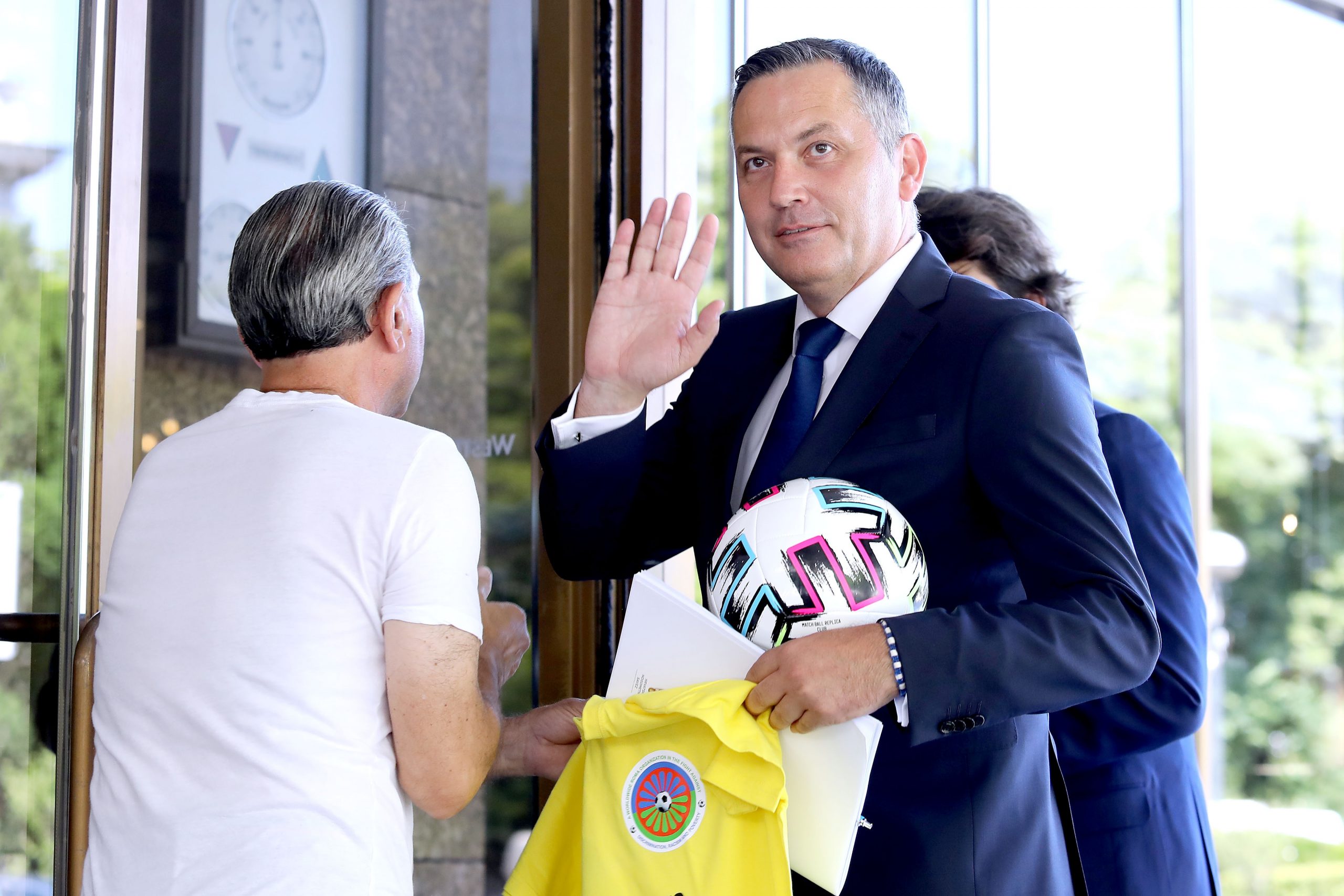 29.07.2021., Zagreb - Clanovi skupstine HNS-a dolaze na izboru sjednicu u hotel Westin.
Photo: Patrik Macek/PIXSELL