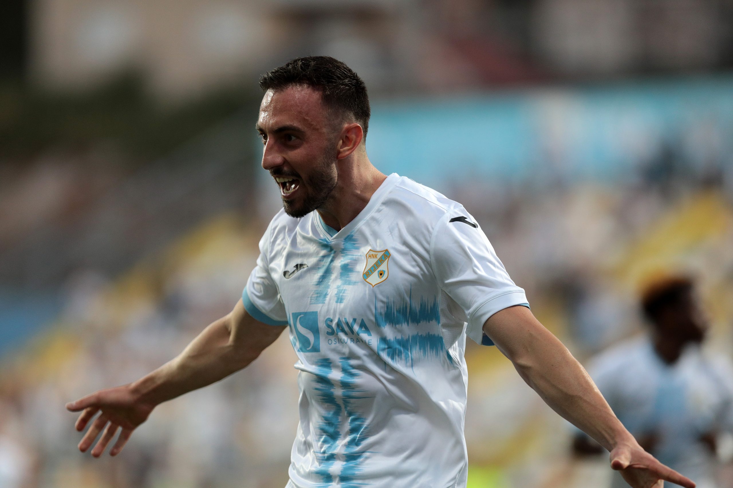 29.7.2021.. Rijeka  - 2. pretkolo Konferencijske lige, HNK Rijeka - Gziru United FC. Josip Drmic Photo: Nel Pavletic/PIXSELL