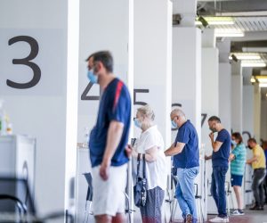 30.06.2021., Zagreb - Na Zagrebackom velesajmu postavljen punkt za cjepljenje protiv Covida 19.
Photo: Slavko Midzor/PIXSELL