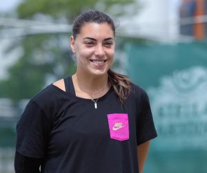 11.05.2020., Zagreb - Okupljanje i druzenje s novinarima Hrvatske Fed Cup reprezentacije na teniskim terenima HTK Zagreb. Ana Konjuh. 
Photo: Luka Stanzl/PIXSELL