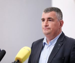 11.02.2021., Zagreb - Saborski zastupnik Mosta Miro Bulj dao je izjavu medijima. Photo: Emica Elvedji/PIXSELL