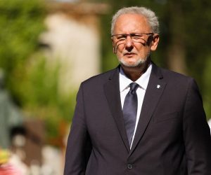28.06.2021., Zadar - Na Gradskom groblju polozeni su vijenci povodom 30. obljetnice osnutka 112. brigade HV-a. Davor Bozinovic, potpredsjednik Vlade i ministar unutarnjih poslova Photo: Marko Dimic/PIXSELL