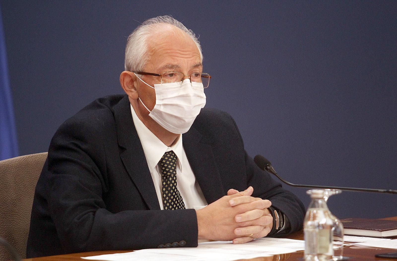 02, October, 2020, Belgrade - A press conference of the Crisis Staff for the fight against the coronavirus was held at the Palace of Serbia. Predrag Kon. Photo: A.K./ATAImages

02, oktobar, 2020,  - U Palati Srbija odrzana konferencija za novinare Kriznog staba za borbu protiv korona virusa . Photo: A.K./ATAImages