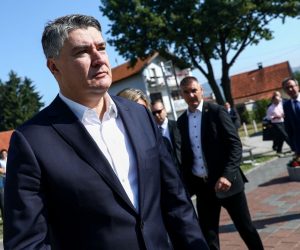 12.07.2021., Vitez, Bosna i Hercegovina - Predsjednik Republike Hrvatske Zoran Milanovic odao je pocast polaganjem bijele ruze i paljenjem svijece na spomen obiljezje „Osmica“ u spomen na osmero poginule djece.
Photo: Armin Durgut/PIXSELL