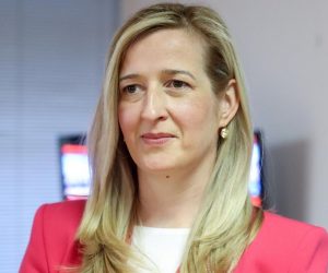 30.05.2021., Zagreb, Iblerov trg - Cekanje rezultata drugog kruga lokalnih izbora u sredisnjici SDPa.  Mirela Ahmetovic.
Photo: Igor Kralj/PIXSELL