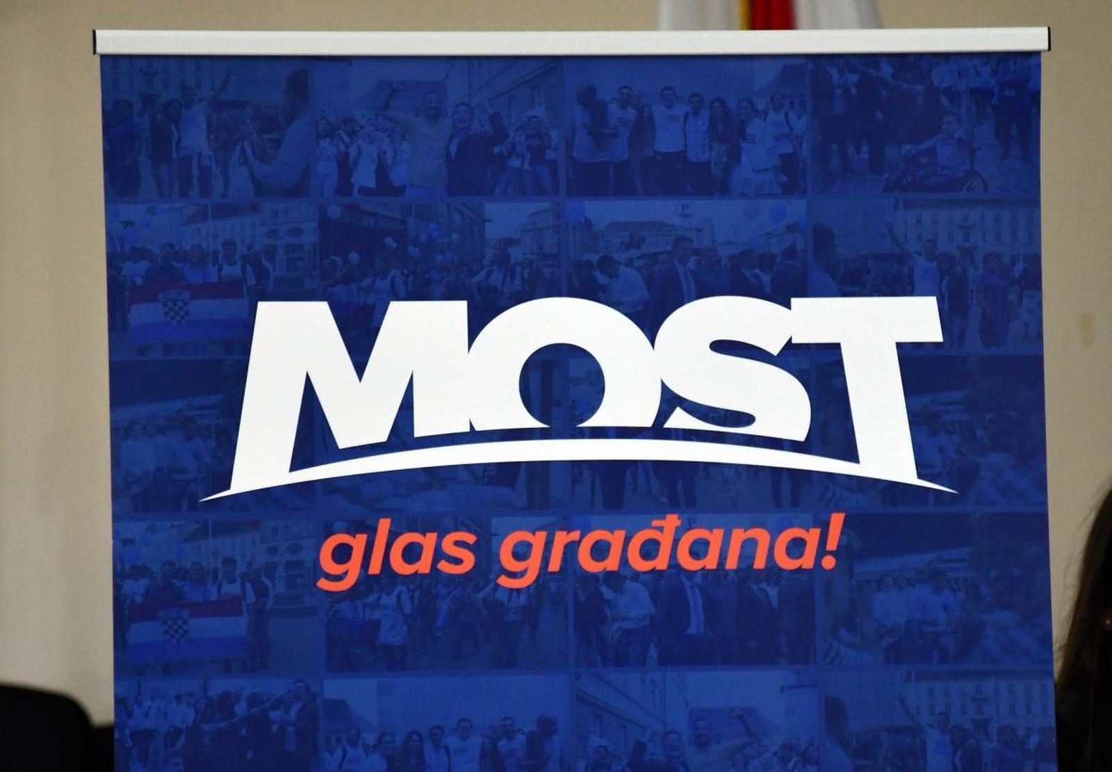 07.04.2021., Slavonski Brod - Potpredsjednik Mosta i saborski zastupnik Nikola Grmoja na predstavljanju liste za lokalne izbore za Brodsko-posavsku zupaniju i Grad Slavonski Brod.
Photo: Ivica Galovic/PIXSELL