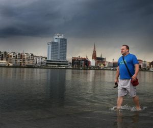 10.06.2013., Osijek - Rijeka Drava izlila se na lijevu obalu. 
Photo: Davor Javorovic/PIXSELL