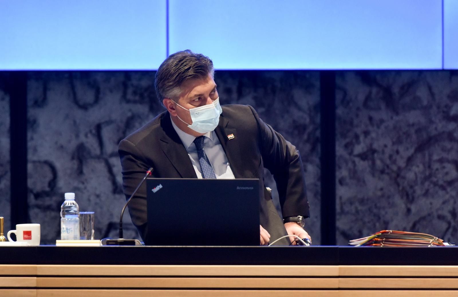 18.02.2021.,Zagreb - U zgradi NSK odrzana je 44. sjednica Vlade Republike Hrvatske..
Photo: Davorin Visnjic/PIXSELL