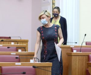 30.06.2021., Zagreb - Sabor 7. sjednicu nastavlja raspravom o Izvjescu o radu pravobraniteljice za djecu za 2020. godinu. 
Photo: Patrik Macek/PIXSELL