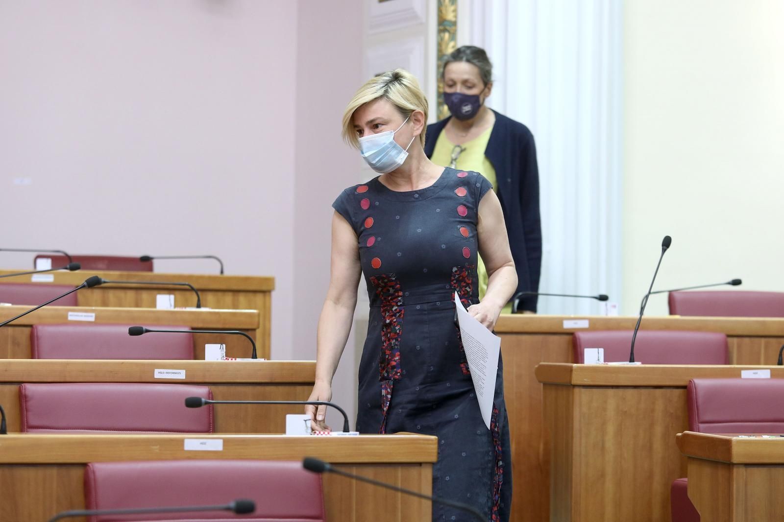 30.06.2021., Zagreb - Sabor 7. sjednicu nastavlja raspravom o Izvjescu o radu pravobraniteljice za djecu za 2020. godinu. 
Photo: Patrik Macek/PIXSELL