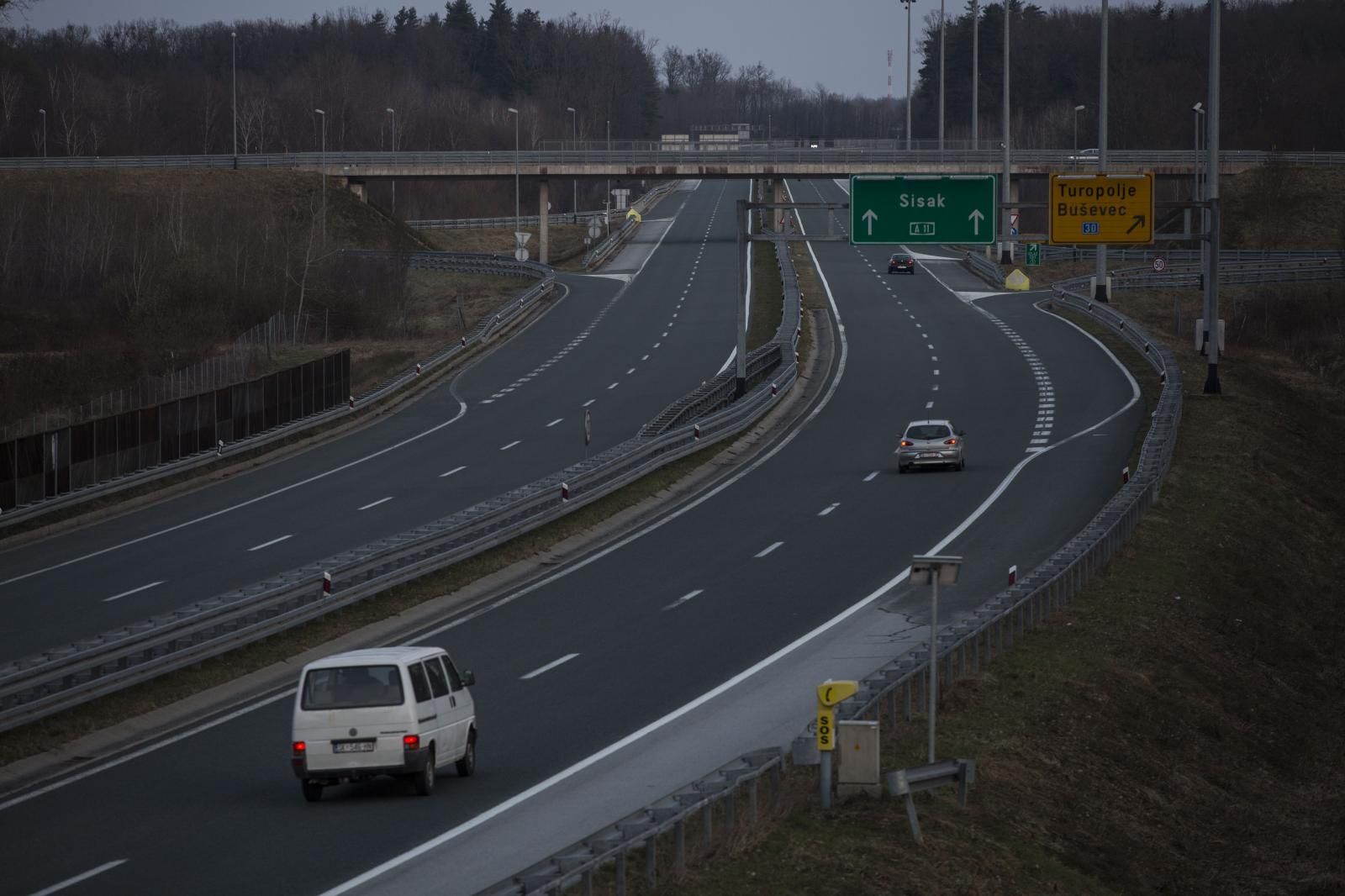 09.03.2021., Lekenik - Hrvatske autoceste objavile su javno nadmetanje za dovrsetak gradnje autoceste A11 Zagreb - Sisak, dionicu od Lekenika do cvora Sisak. HAC je krenuo u realizaciju tog projekta vrijednog 300 milijuna kuna sukladno odluci Vlade RH od 4. veljace. Ocekuje se da dionica bude zavrsena do 2023. godine. Photo: Zeljko Hladika/PIXSELL