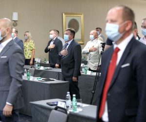 16.07.2021., Zagreb - U hotelu International odrzan je drugi pokusaj konstituiranja skupstine Zagrebacke zupanije koji niti ovaj put nije uspio. 
Photo: Patrik Macek/PIXSELL